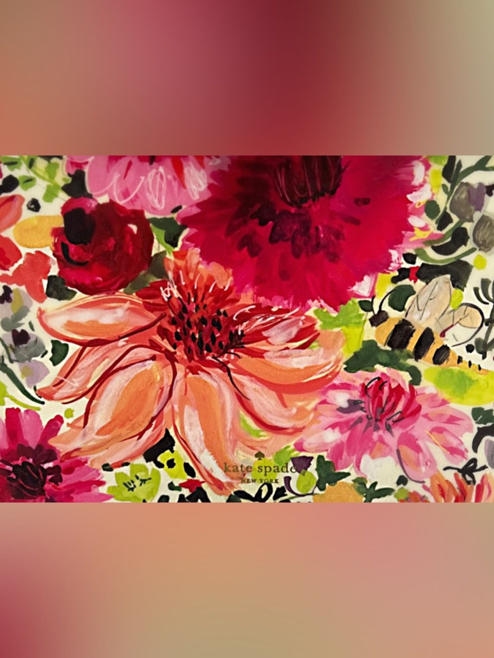 Kate Spade Colorful Floral Pouch/travel bag/Cosmetic. - Picture 3 of 11